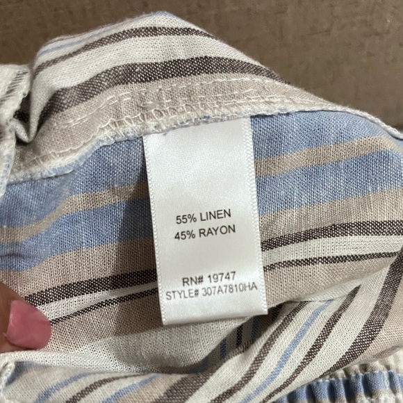 Chic Striped Maxi Pants in Blue and White - Picture 9 of 9